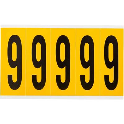 Brady - 1560-9 - Vinyl - Schwarz auf Gelb - Label Brady - 1560-9 - Vinyl - Schwarz auf Gelb - Label