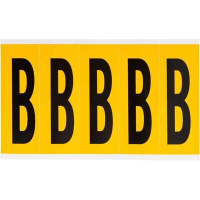 Brady - 1560-B - Noir sur Jaune - 44 x 127mm - Étiquette - Publicité Brady - 1560-B - Noir sur Jaune - 44 x 127mm - Étiquette - Publicité