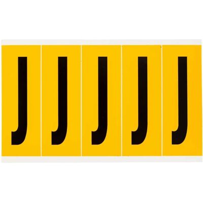 Brady - 1560-J - Noir sur Jaune - 44x127mm - Étiquette - Publicité Brady - 1560-J - Noir sur Jaune - 44x127mm - Étiquette - Publicité