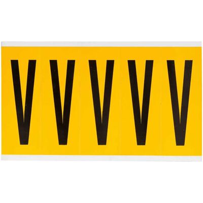 Brady - 1560-V - Schwarz auf Gelb - 44x127mm - Etikett Brady - 1560-V - Schwarz auf Gelb - 44x127mm - Etikett