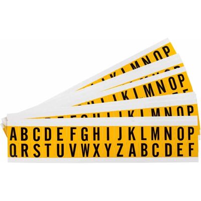 Brady - 1520-LTR KIT - Schwarz auf Gelb - 14x19 mm - Label Kit Brady - 1520-LTR KIT - Schwarz auf Gelb - 14x19 mm - Label Kit