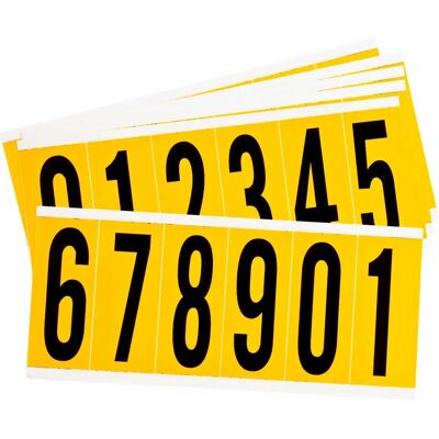 Brady - 1550-# Kit - Schwarz auf Gelb - 38x89mm - Label Kit Brady - 1550-# Kit - Schwarz auf Gelb - 38x89mm - Label Kit