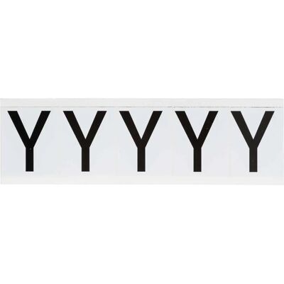 Brady - 9714-Y - Schwarz auf Weiß - 46 x 57 mm - Label Brady - 9714-Y - Schwarz auf Weiß - 46 x 57 mm - Label