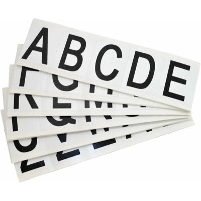 Brady - 9714-LTR Kit - Schwarz - 4,6x5,7 cm - Etikettenkit Brady - 9714-LTR Kit - Schwarz - 4,6x5,7 cm - Etikettenkit