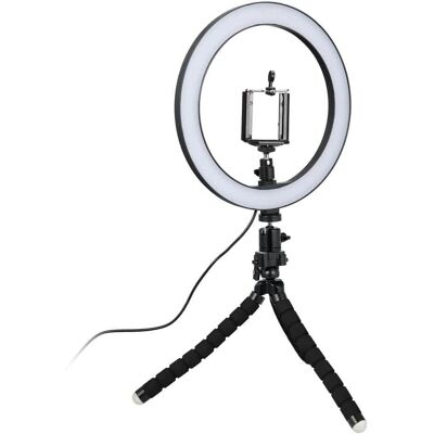 Anneau lumineux Selfie Northix - 26 cm, Bluetooth, 3 modes lumière Anneau lumineux Selfie Northix - 26 cm, Bluetooth, 3 modes lumière