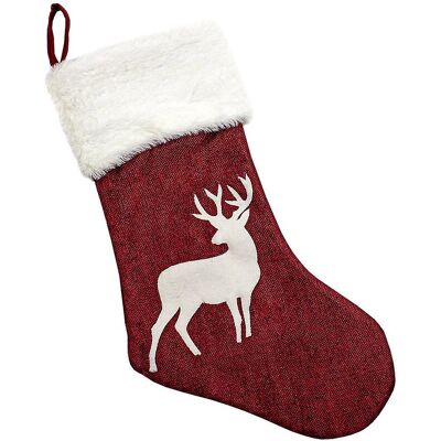 eStore Rensdyr Weihnachtsstrumpf - 48x28 cm eStore Rensdyr Weihnachtsstrumpf - 48x28 cm