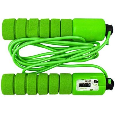 Corde à sauter eStore - Verte avec compteur automatique - 272 cm - Publicité Corde à sauter eStore - Verte avec compteur automatique - 272 cm - Publicité