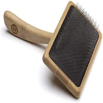 Brosse de toilettage pour animaux en bambou Mikki - Élimine poils morts Brosse de toilettage pour animaux en bambou Mikki - Élimine poils morts