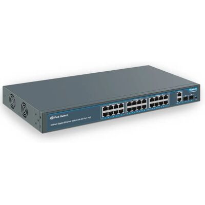 YuanLey AI-YS2422GS-P - PoE - 4KV ochrona - Switch na szynę YuanLey AI-YS2422GS-P - PoE - 4KV ochrona - Switch na szynę
