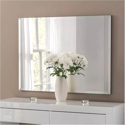 Yearn Silver Bevelled Wall Mirror - Mirror Yearn Silver Bevelled Wall Mirror - Mirror
