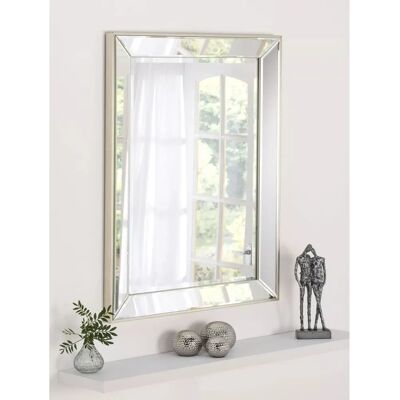 Yearn Silver Bevelled Rectangle Mirror - Mirror Yearn Silver Bevelled Rectangle Mirror - Mirror