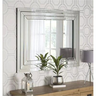 Yearn Cavello Bevelled Glass Rectangular Wall Mirror - Wall Mirror Yearn Cavello Bevelled Glass Rectangular Wall Mirror - Wall Mirror