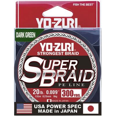 Yo Zuri Duel P.E Ligne Super Braid - 300 yards, 20 lbs, Vert - ligne de pêche - Publicité Yo Zuri Duel P.E Ligne Super Braid - 300 yards, 20 lbs, Vert - ligne de pêche - Publicité