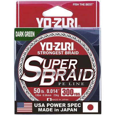 Yo Zuri Duel P.E Line Super Braid - 50Lbs 0.36mm Green Yo Zuri Duel P.E Line Super Braid - 50Lbs 0.36mm Green