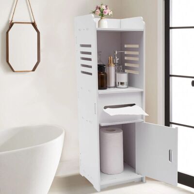 GOJOY Armario de baño de almacenamiento - 4 niveles - PVC-madera - impermeable cabinet GOJOY Armario de baño de almacenamiento - 4 niveles - PVC-madera - impermeable cabinet