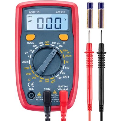 Multimètre Numérique AstroAI - 2000 Comptes - Testeur Volt Amp Diode - Publicité Multimètre Numérique AstroAI - 2000 Comptes - Testeur Volt Amp Diode - Publicité