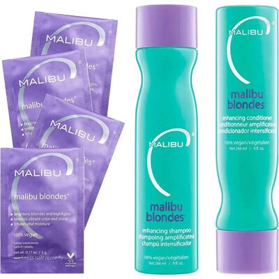 Malibu C Malibu Blondes Collection - Hair Care Set for Blonde Hair Malibu C Malibu Blondes Collection - Hair Care Set for Blonde Hair
