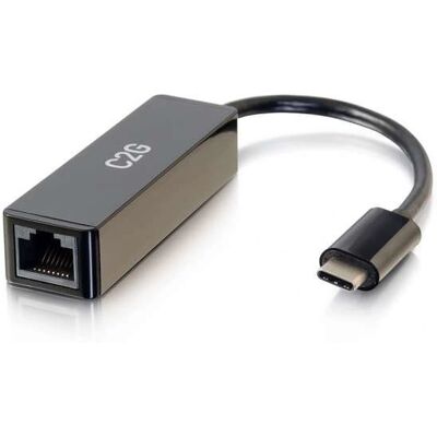 Adaptateur réseau USB-C vers Ethernet C2G 29826 - Noir - Publicité Adaptateur réseau USB-C vers Ethernet C2G 29826 - Noir - Publicité
