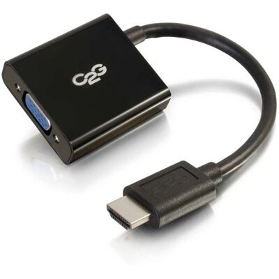 Adaptateur HDMI vers VGA C2G - 0,203 m - Noir - Publicité Adaptateur HDMI vers VGA C2G - 0,203 m - Noir - Publicité