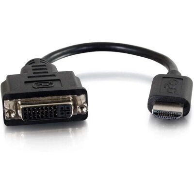 Adaptateur vidéo C2G - HDMI vers DVI-D - 0.203 m - Noir - Publicité Adaptateur vidéo C2G - HDMI vers DVI-D - 0.203 m - Noir - Publicité
