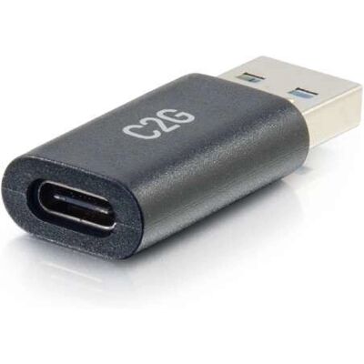 C2G USB-C zu USB Adapter - SuperSpeed USB - 5Gbps - F/M - Schwarz C2G USB-C zu USB Adapter - SuperSpeed USB - 5Gbps - F/M - Schwarz