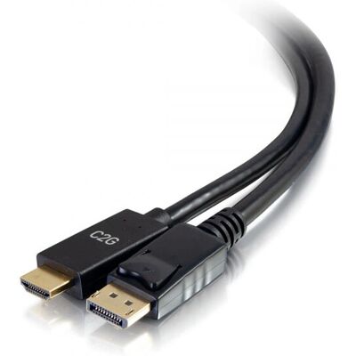 Adaptateur de câble vidéo C2G 54433 - 1,8 m DisplayPort HDMI Noir Adaptateur de câble vidéo C2G 54433 - 1,8 m DisplayPort HDMI Noir