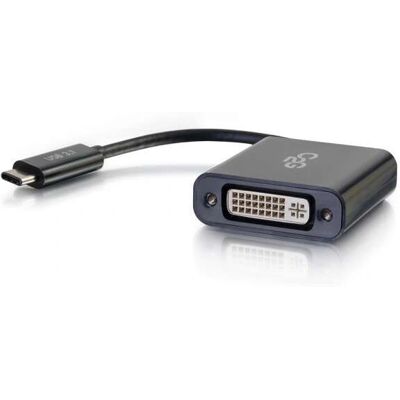 C2G USB-C to DVI-D Video Adapter Converter - Black - Supports 1920x1080 C2G USB-C to DVI-D Video Adapter Converter - Black - Supports 1920x1080