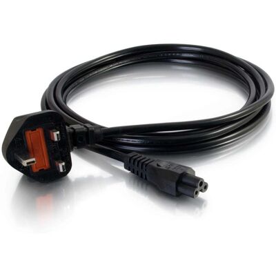 C2G Laptop Power Cord - 3m - Black - UK - Power Cable - IEC 60320 C5 to BS 1363 (M) - 250V - Durable C2G Laptop Power Cord - 3m - Black - UK - Power Cable - IEC 60320 C5 to BS 1363 (M) - 250V - Durable