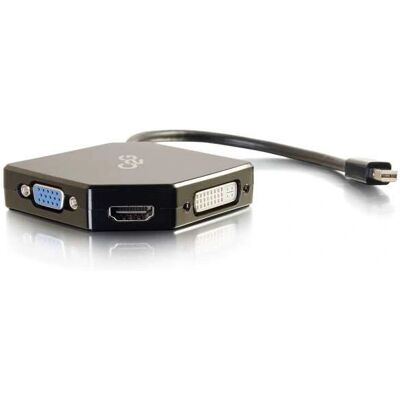 Convertitore Mini DisplayPort a HDMI, VGA o DVI - Nero Convertitore Mini DisplayPort a HDMI, VGA o DVI - Nero