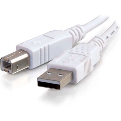 C2G Cavo USB 2.0 A/B da 3m - Bianco - Cavo USB C2G Cavo USB 2.0 A/B da 3m - Bianco - Cavo USB