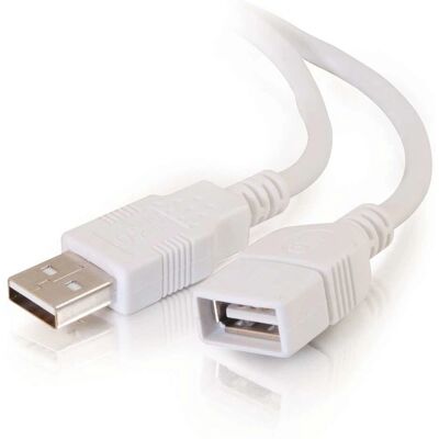 Cabo de extensão USB C2G 81572 - Branco - USB 2.0 - 3m Cabo de extensão USB C2G 81572 - Branco - USB 2.0 - 3m