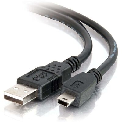 Cable USB C2G - 1m, Negro, USB 2.0 A a Mini-B - Cable de datos Cable USB C2G - 1m, Negro, USB 2.0 A a Mini-B - Cable de datos