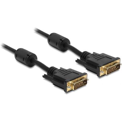 DeLOCK 83189 Câble DVI 1m Noir - Câble DeLOCK 83189 Câble DVI 1m Noir - Câble