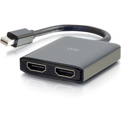 C2G Mini-DisplayPort to Dual HDMI MST Adapter - Video Cable Adaptor C2G Mini-DisplayPort to Dual HDMI MST Adapter - Video Cable Adaptor