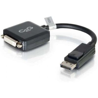 C2G 20cm DisplayPort zu DVI-D Adapter - Schwarz C2G 20cm DisplayPort zu DVI-D Adapter - Schwarz