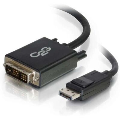 C2G 84330 Video Cable Adapter - 3M Displayport to DVI-D - Black C2G 84330 Video Cable Adapter - 3M Displayport to DVI-D - Black