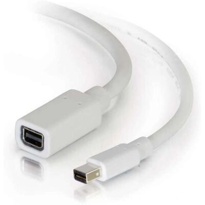 CablesToGo 2m Mini DisplayPort Extension Cable - White CablesToGo 2m Mini DisplayPort Extension Cable - White