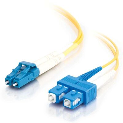 C2G 85587 Cavo fibra ottica giallo 2m - OS1, LC a SC C2G 85587 Cavo fibra ottica giallo 2m - OS1, LC a SC