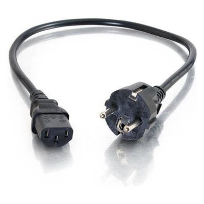 C2G Kabel 0,5 m Universal Stromkabel - Stromversorgung - Schwarz C2G Kabel 0,5 m Universal Stromkabel - Stromversorgung - Schwarz
