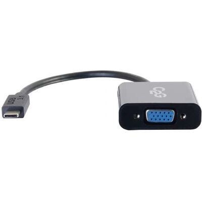 Adaptateur USB 3.1 USB Type C vers VGA - Noir - Vidéo Externe - D-Sub - Publicité Adaptateur USB 3.1 USB Type C vers VGA - Noir - Vidéo Externe - D-Sub - Publicité