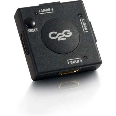 C2G 89051 Video Switch - 3 Port HDMI - Schwarz - Video/Audio C2G 89051 Video Switch - 3 Port HDMI - Schwarz - Video/Audio