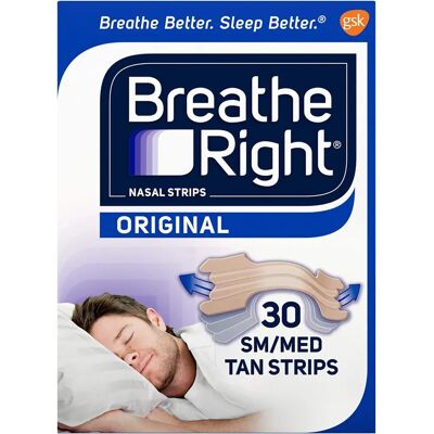 Breathe Right - Nasal Strips - Tan - Small/Medium - 60 Count Breathe Right - Nasal Strips - Tan - Small/Medium - 60 Count