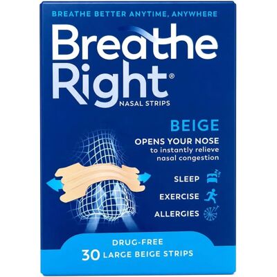 Breathe Right - Nasal Strips - Clear - Large - Nasal Strips Breathe Right - Nasal Strips - Clear - Large - Nasal Strips