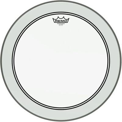 Remo Powerstroke 3 Clear 18" Drum Head - Drum Head for Bass, Snare, Tom Remo Powerstroke 3 Clear 18" Drum Head - Drum Head for Bass, Snare, Tom