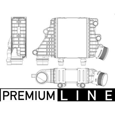 MAHLE CI 412 000P Intercooler - Alumiininen jäähdytin MAHLE CI 412 000P Intercooler - Alumiininen jäähdytin