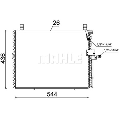 Mahle AC 357 000S Kondensator - Klimaanlagensystem Mahle AC 357 000S Kondensator - Klimaanlagensystem