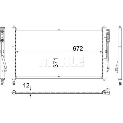 BEHR MAHLE AC 218 000S - Condensador de aire acondicionado BEHR MAHLE AC 218 000S - Condensador de aire acondicionado
