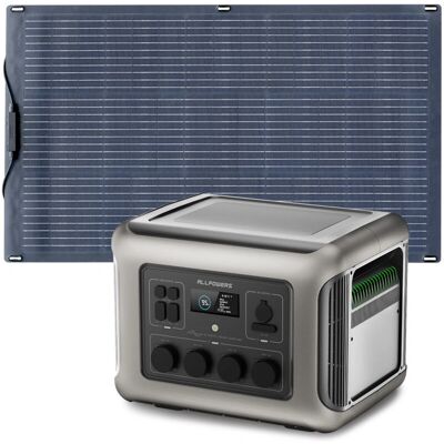 Allpowers R2500 2016 Wh - 200 W entrada - 4 × 2500 W AC - Estación de potencia Allpowers R2500 2016 Wh - 200 W entrada - 4 × 2500 W AC - Estación de potencia