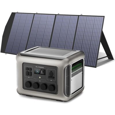 Allpowers - R2500 - 2016Wh - 200W paneles solares - Estación de energía Allpowers - R2500 - 2016Wh - 200W paneles solares - Estación de energía