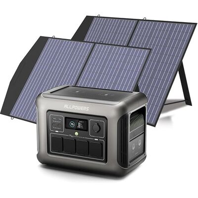 ALLPOWERS - R1500 - 2x100W - 1152Wh - Estación de energía ALLPOWERS - R1500 - 2x100W - 1152Wh - Estación de energía